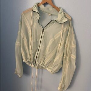 Alo Yoga small Light Green Sheer Women's Jacket